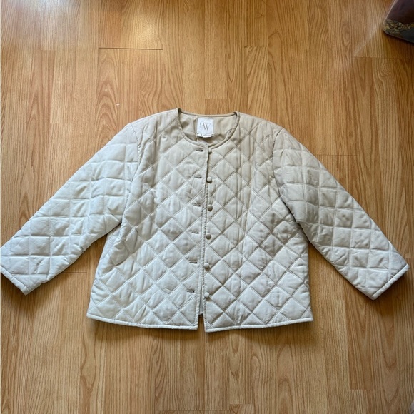 Jackets & Blazers - Clifford & Wills Women's Quilted Cream Jacket Sz 16